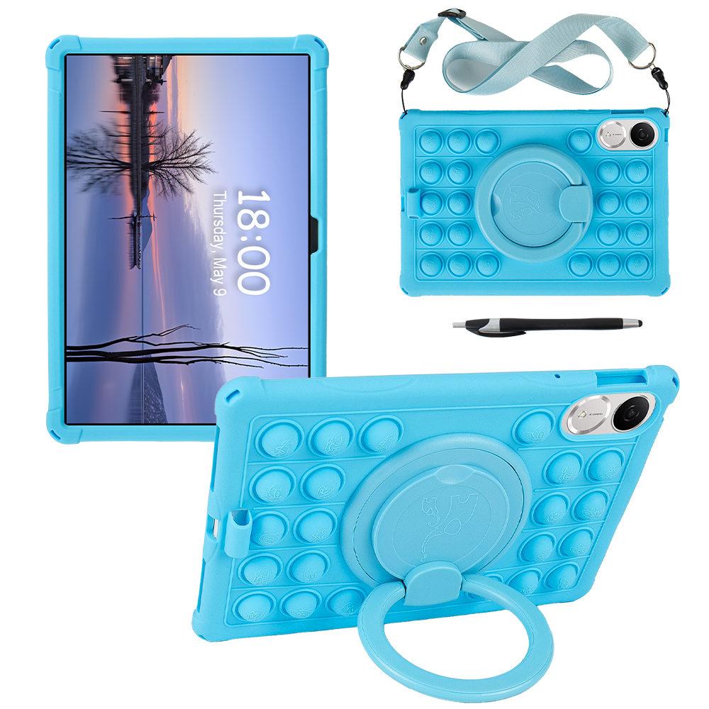 Pouzdro pro Honor Pad V9, Pop-it otočné měkké silikonové pouzdro pro Honor Pad V9 11,5 palce ROL-W00 Bezpečný stojánek pro děti