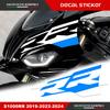 New Sticker Decal 2020-2021-2022-2023 Motorcycle Front Fairing Shell Line Sticker Decal For BMW S1000RR 2019-2024 Hollow LOGO RR