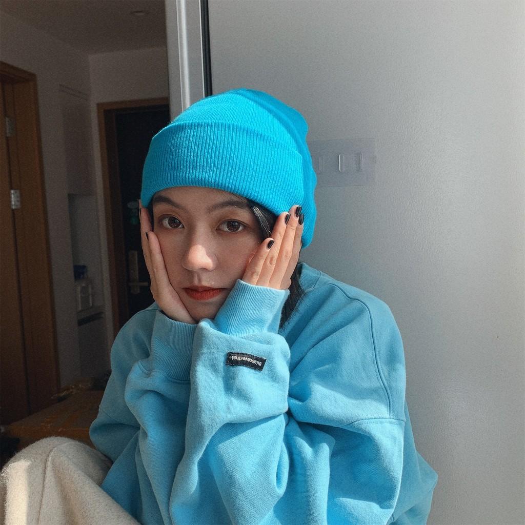 

Stylish Knitted Unisex Hat Trendy Warm Beanie For Fall And Winter Seasons Blue Green