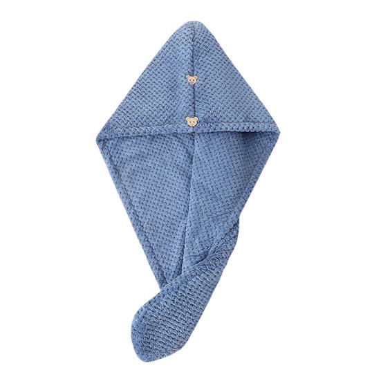 Dry Hair Cap High-Density Microfiber Fast Absorbing Soft Hair Towel Wrap Spiral Twist Non-Slip