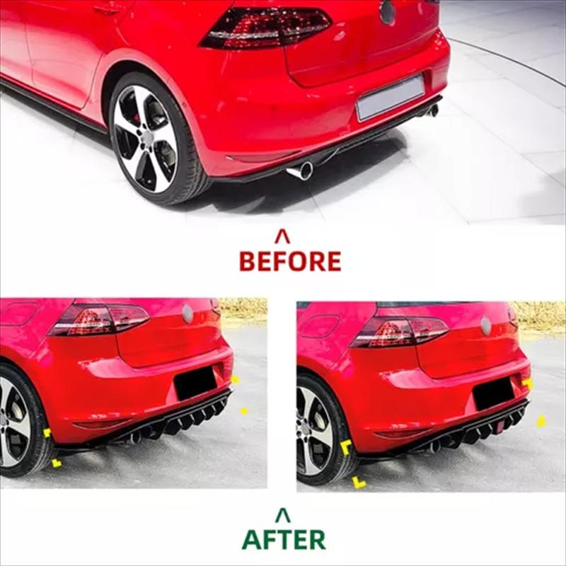 Rear Bumper Diffuser Lip Boot Spoiler Splitter Car Replacement Accessories For Volkswagen Golf 7 MK7 Standard Version 2013-2016