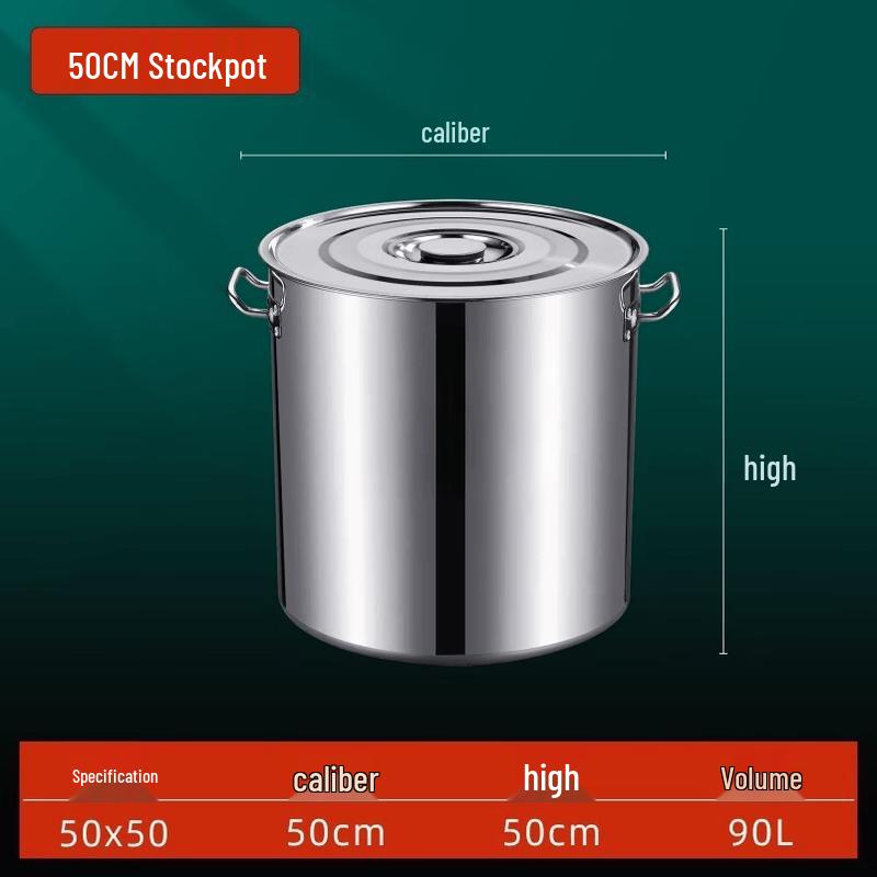 JPHZNB Thickened Stainless Steel Induction Soup Pot