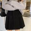 Women's Woolen Pleated High-Waisted Wide-Leg A-Line Shorts for Autumn/Winter 2026