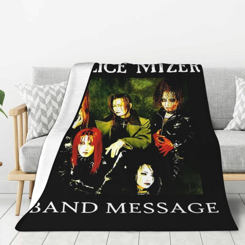 Custom Malice Mizer Mana Sama Moi Meme Moitie Blanket Warm Fleece Soft Flannel Throw Blankets for Bed Sofa Car Spring Autumn