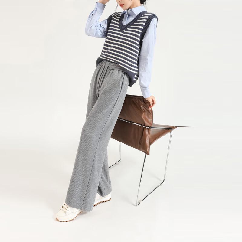Women's Relaxed Fit Drawstring Straight-Leg Casual Pants