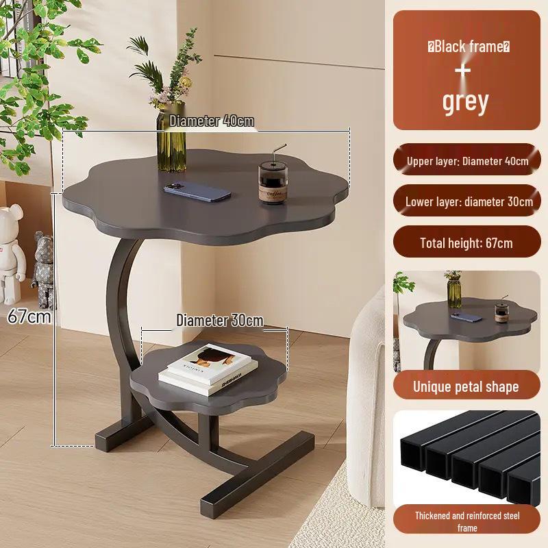 Multi-Functional Movable Coffee Table: Bedroom Bedside, Living Room Sofa Side, or Corner Cabinet Table