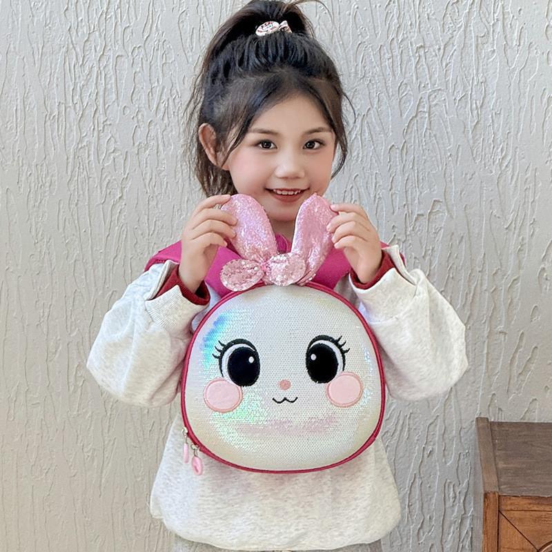 Cute Cartoon Rabbit Kids Book Bag With Lightweight Eva Fabric For Daily Use And School
