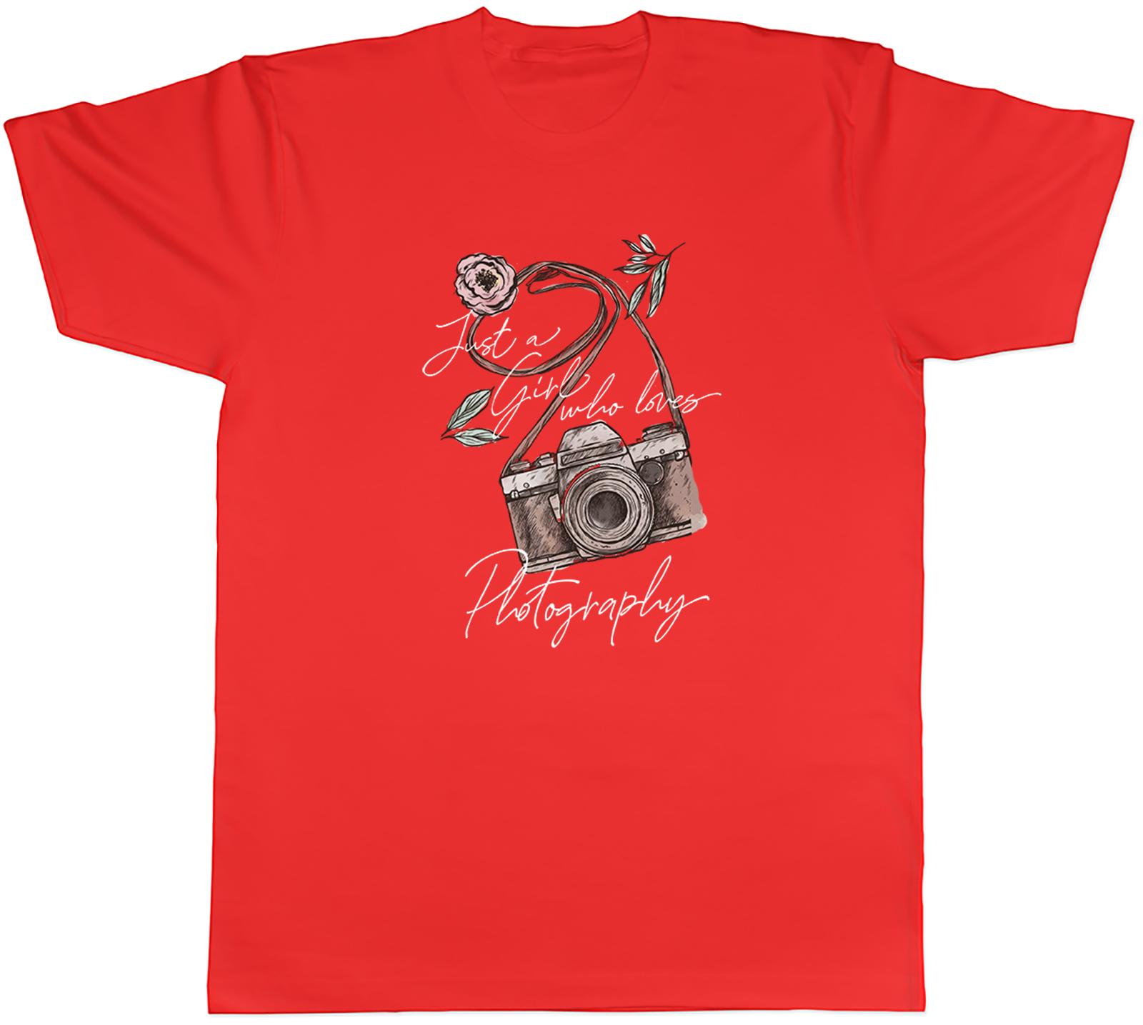 Photography Unisexs TShirt Just a Girl who Loves Photography Tee Gift S