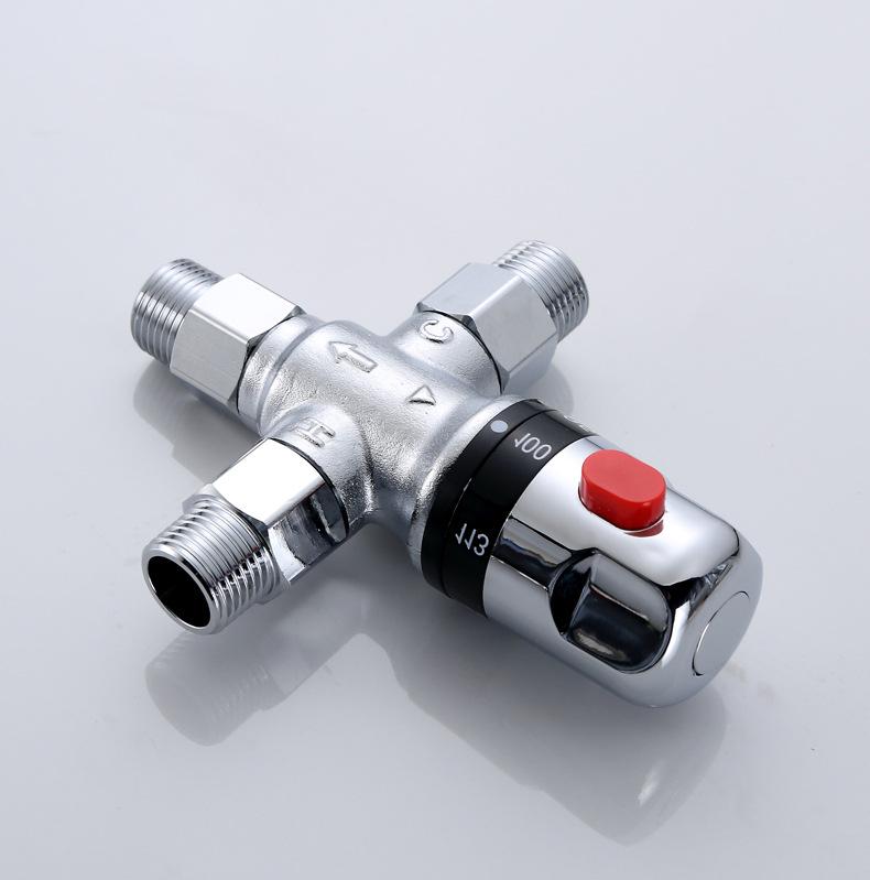 Heißverkaufendes 1/2 NPT Messing-T-Stück Thermostatisches Mischventil für Warmwasserbereiter: Regelt Warm- und Kaltwasser