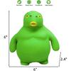 Green Head Fish Toy, Decompress and Squeeze Stress Toy Figure for Adults, Relief Anti-Anxiety Mini Gadget to Relax (Large)