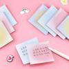 50 Sheets Creative Gradient Colorful Sticky Notes Can Be Pasted Handbook Memo Pad Set Student Notepad Guestbook