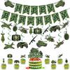Camouflage Military Birthday Party Banner - Boys Birthday Decorations