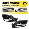 Passar 2011-2015 Chevy Cruze Inre id Vänster&Höger Dörrhandtag Par Svart+Krom