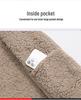 Women's Double-Sided Fleece Sherpa Hooded Windproof Velvet Jacket for Autumn and Winter