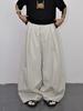 Gollum, autumn men's and women's wide-leg trousers, neutral wind loose silhouette tooling, three-dimensional scimitar balloon trousers