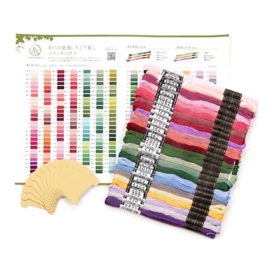 Olympus Thred Embroidery Thread  GARDEN PARTY Embroidery Thread Set with Spool Rose Bouquet  25 Skeins GP-25D/361-46-091-008