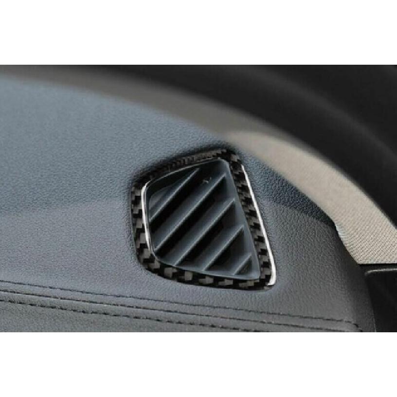 Cover Trim Real Carbon Fiber Dashboard Side Outlet Vent 2018-22 For BMW 5 Series