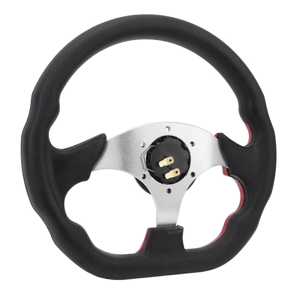 12.5 Inch Golf Cart Steering Wheel Universal 6 Holes Steering Wheel Replacement for E‑Z‑GO TXT & RXV