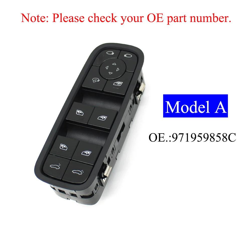For Porsche Panamera Cayenne Master Window Lifter Button Switch Driver Side Window Regulator 2017 2018 Model A