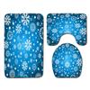 Christmas Bathroom Floor Mat Toilet Three-Piece Set