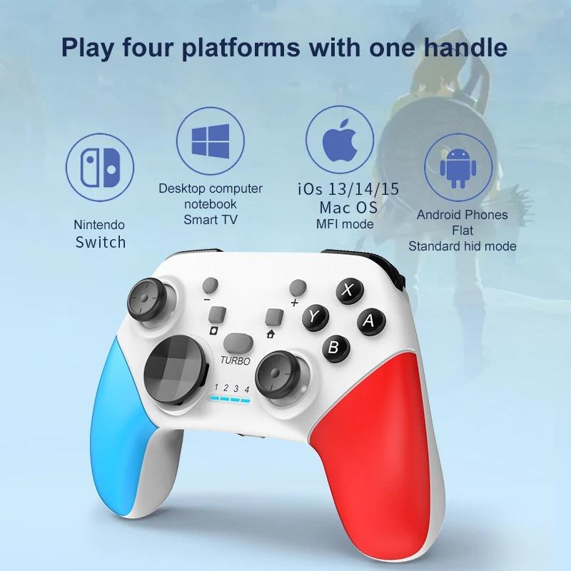 S01 Bluetooth-Compatible Game Controller Wireless Gamepad Met Motor 6-Axis Nintendo Switch Android Pc