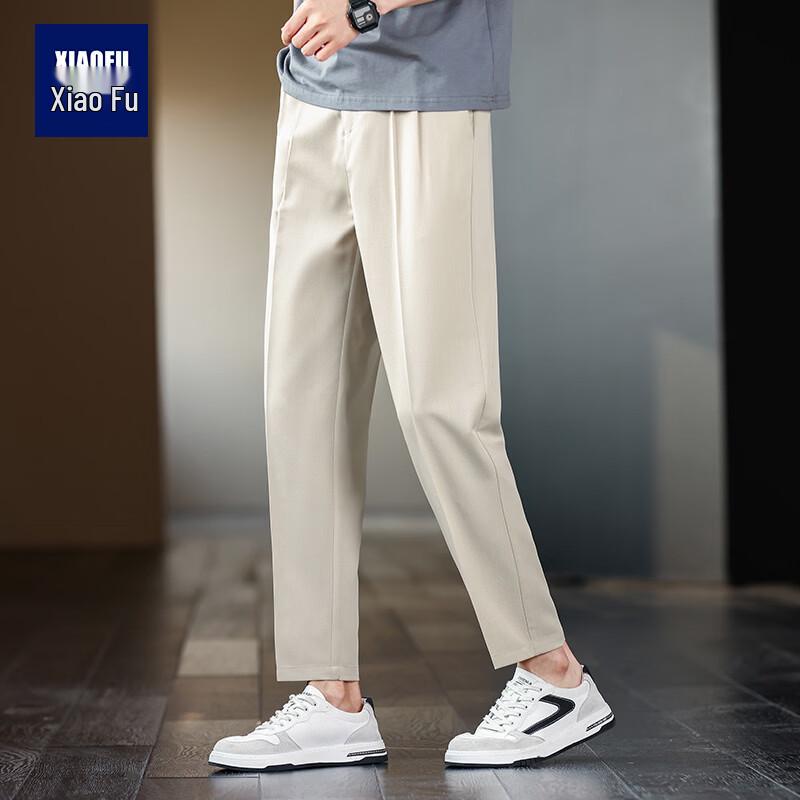 Men s Spring/Autumn Semi-Elastic Anti-Wrinkle Casual Trousers L