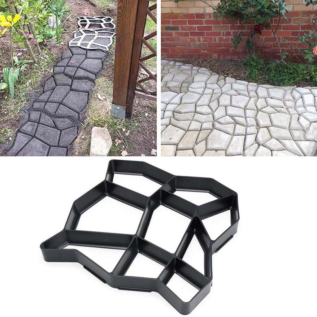 Walk Way Cement Molds Regular Thickened Plastic DIY Concrete Molds Forms for Patio Lawn & Garden