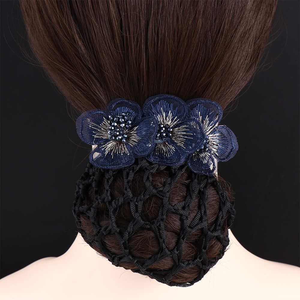 Pracownik Banku Siateczkowy Kwiat Koreański Styl Nakrycie Głowy Akcesoria do Włosów Kobiety Wsuwka Kokarda Siatka do Koka Snood