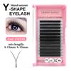 Super Black Mix8-15 YY Lashes 0.05 0.07mm Korean PBT Fiber Handmade 12 Rows Y Shape Volume Eyelash