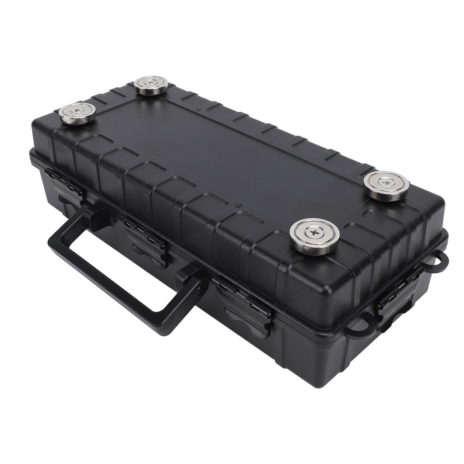

Magnetic Key Box Under Car Concealed Tool Holder Portable Storage Organizer for Security Labels Spare Keys 28x12x7cm