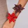 Large Flower Bracelet Metal Flower Hand Ring Fashion Exaggerated Flower Bangle  Jewelry Accessories