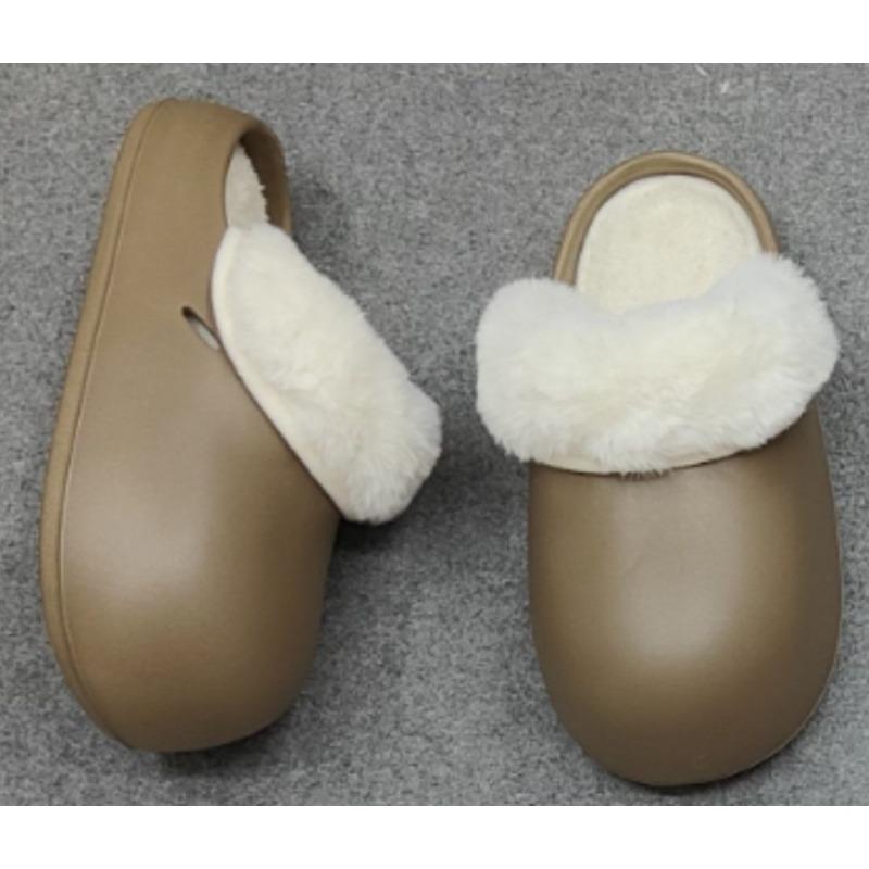 Fleece cotton slippers autumn and winter women's new thick bottom removable dismantling and washing rabbit cotton mop cute winter