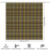 Schwarz Gold Duschvorhang Modernes Streifen Design Für Badezimmer Dekor 72 X 84, Luxuriöses Goldenes Wasserabweisendes Wasserdichtes Stoff Dusch