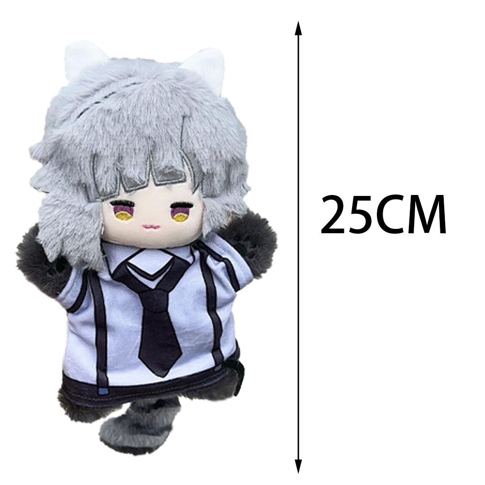 25CM BSD Nakahara Chuuya Dazai Akutagawa Ryunosuke Nakajima Atsushi Kunikida Ranpo Anime Cotton plush toy Hand Puppets Body doll