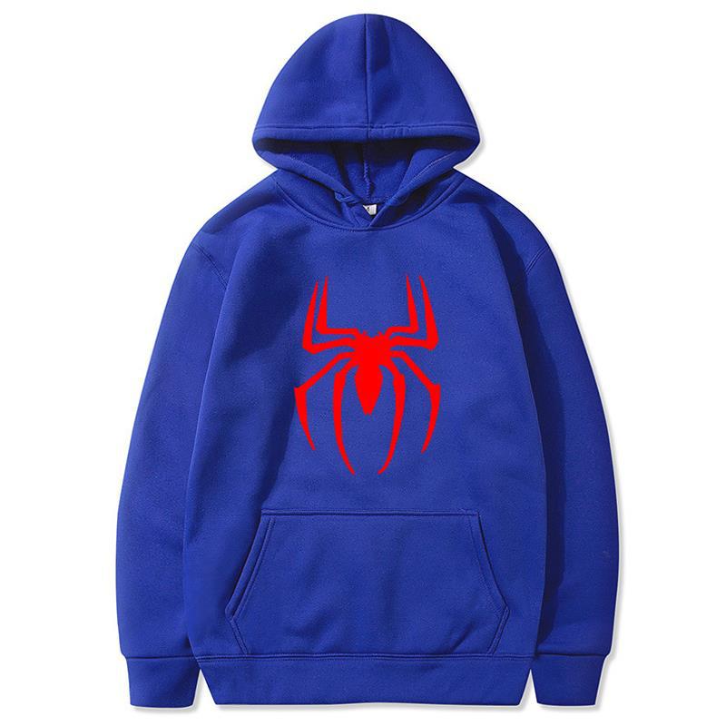 2022 neue Unisex Hoodie Street Fashion Spider Print Sweatshirt Fleece Hoodie Damen Casual Lustige Pullover