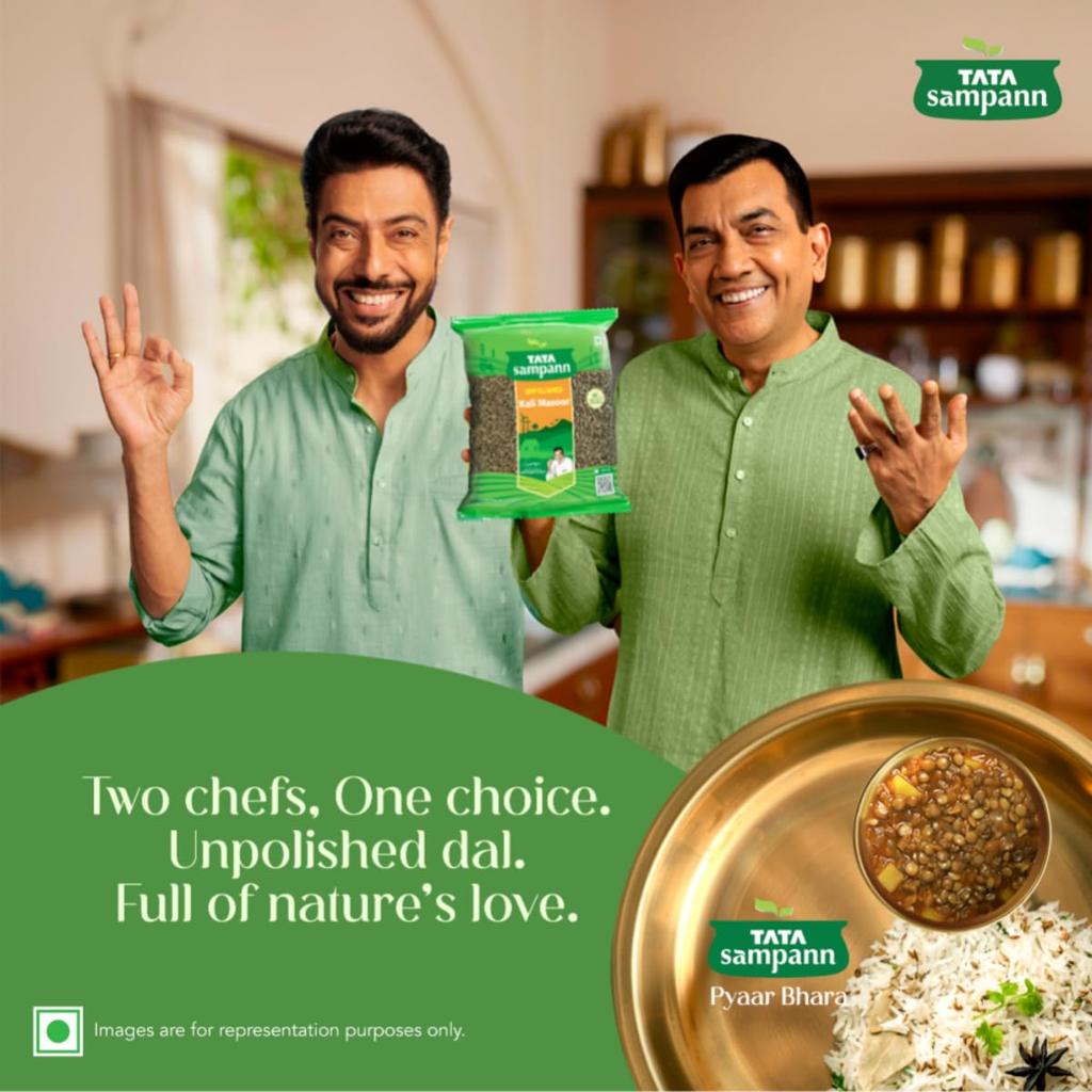 Tata Sampann Unpolished Kali Masoor Dal 1kg Premium Quality Wholesome Protein-Rich Pulses for Easy Meals