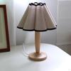 Modern Bedside Nightstand Lamps 14.17inch with PP folding washable Shades for Bedroom Guestroom