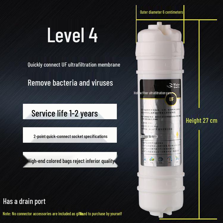 Universal Korean-Style Quick Connect Ultrafiltration Water Purifier Filter Cartridge Set