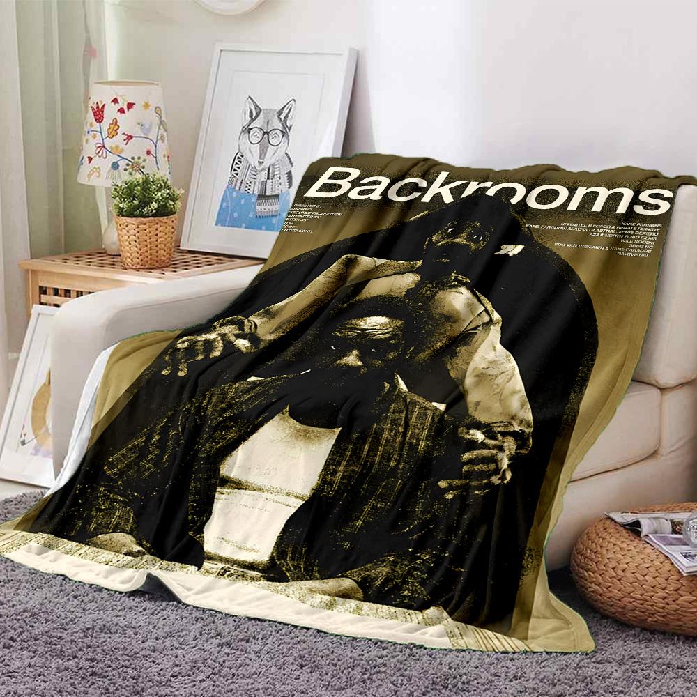 1pc Blanket - horror film The Backrooms Print Design,Lightweight Blanket for Sofa,Bed- Soft &Warm,Gift for All Seasons