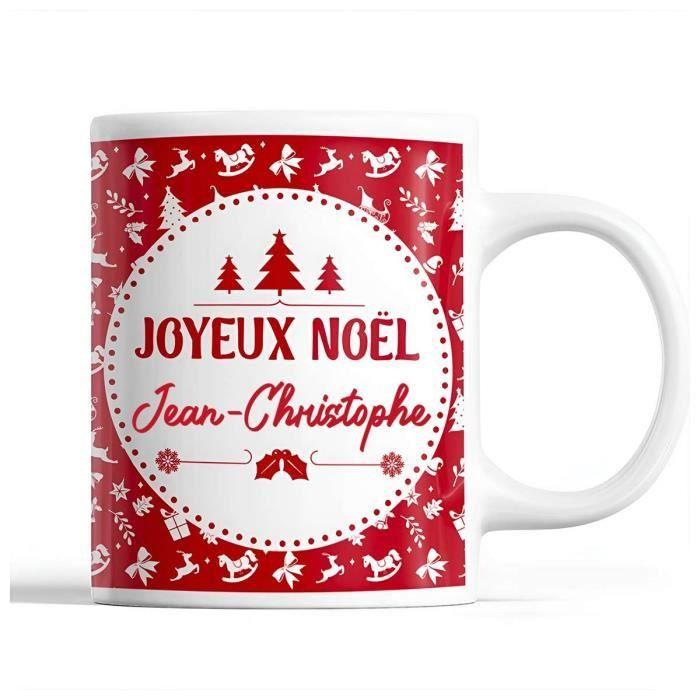 Mug - Jean-Christophe - Christmas - Ceramic - Red - 325 Ml