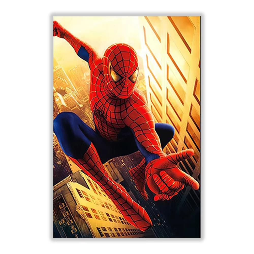 Marvel SpiderMan Καμβάς Ζωγραφικής Τέχνη Τοίχου Αφίσα Υπερήρωα Ταινίας Διακόσμηση Σαλονιού Παιδικό Δωμάτιο