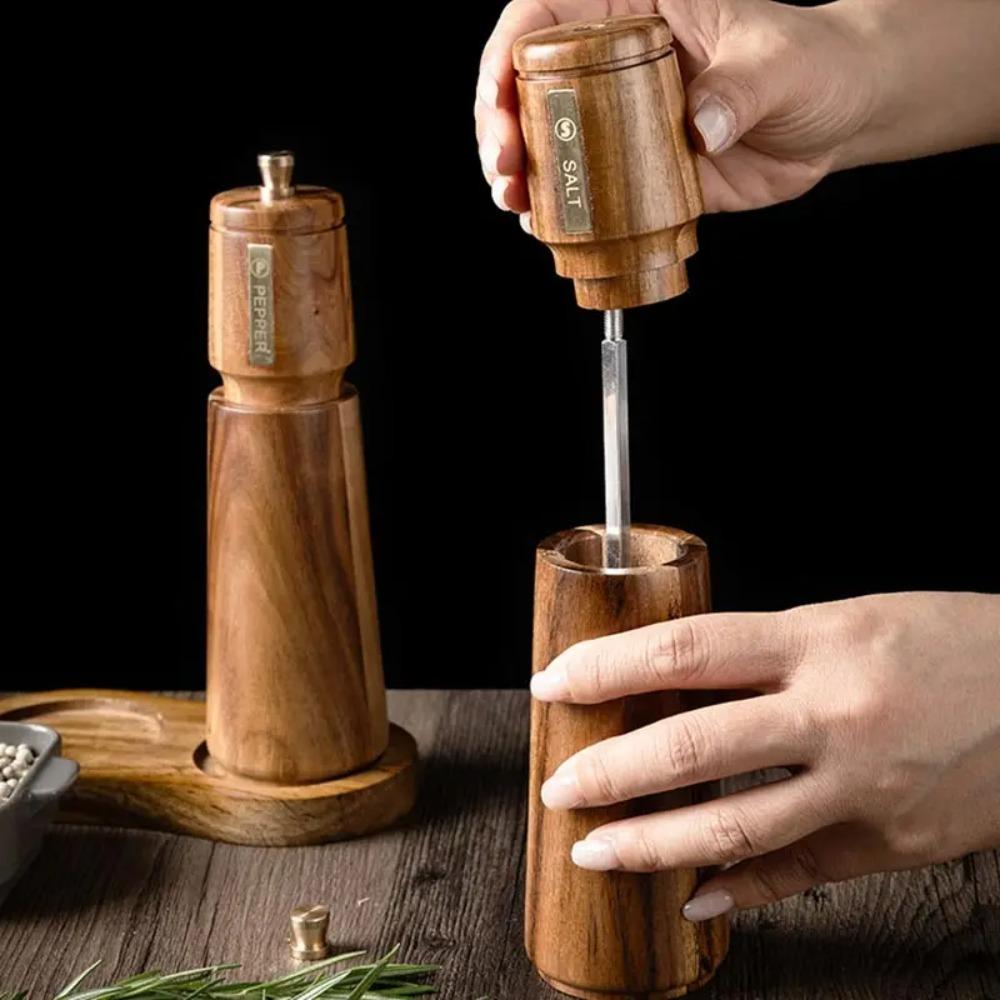 Ceramic Core Pepper Grinder Adjustable Particle Size Spice Mill Bottle Restaurant
