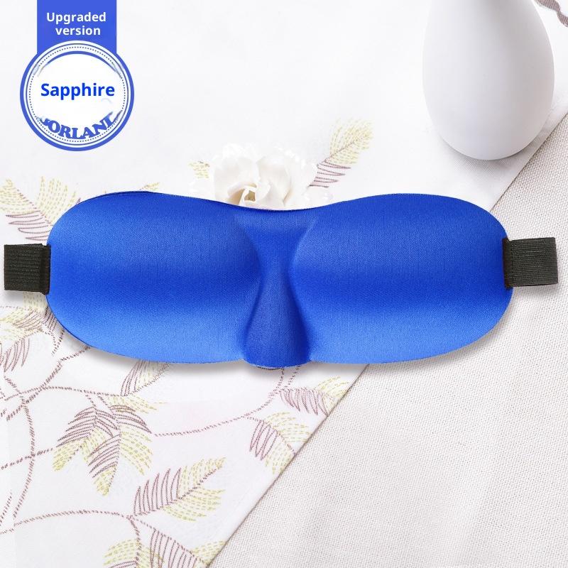 Custom Logo Comfortable Breathable 3D Contoured Foam Eyemask 100% Blackout Eye Mask for Sleeping with Adjustable Strap