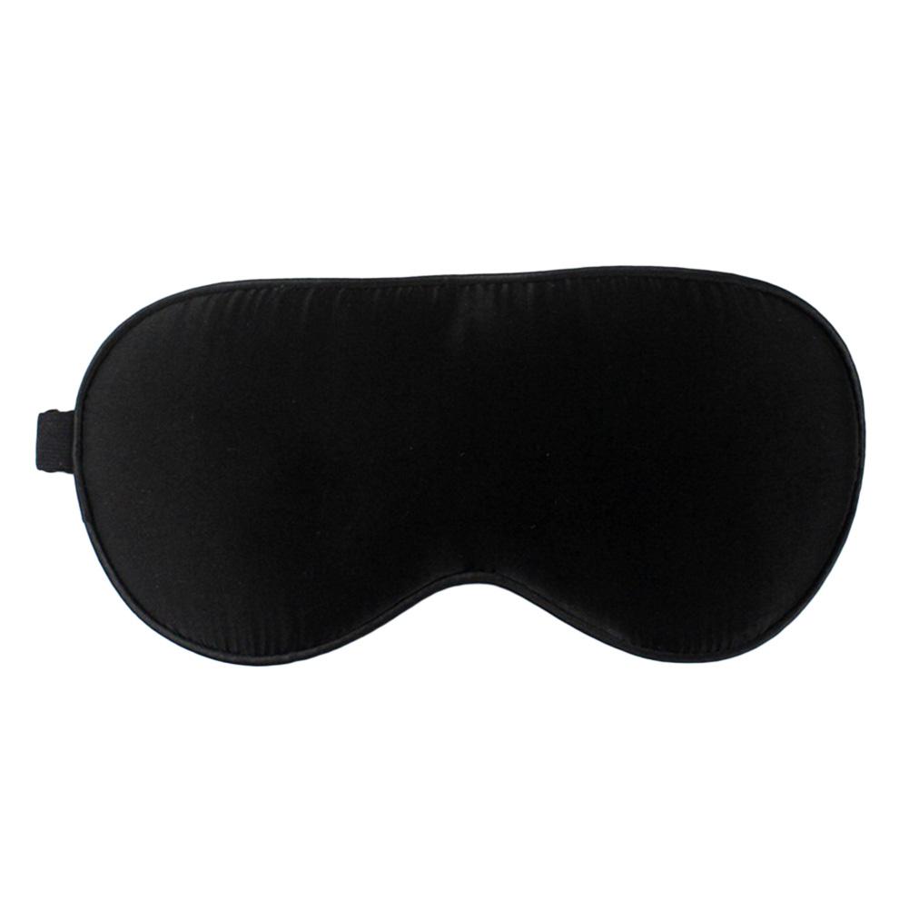 Natural Silk Sleeping Eye-Shade Elastic Blindfold Comfortable Eye Cover for Travel Nap Shift Work