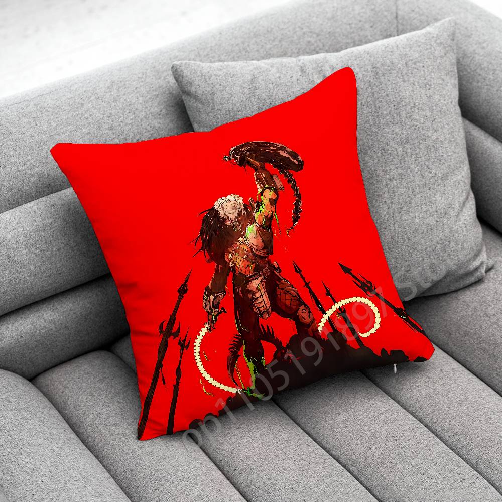 X-Xenomorph Alien P-Predator Throw Pillow Case For 30x30cm 40x40cm 45x45cm 50x50cm 55x55cm Square Sofa Pillowcase Shell