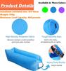 Inflatable Sofa Portable and Sofa Bed for Camping Beach and Home Inflatable Couch Foldable and Waterproof Oxford Cloth Fabric  Purple 1 Pack