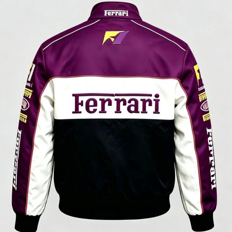 F1 Racing Jacket Vintage Style Embroidered Motorbike Pilot Coat All Season