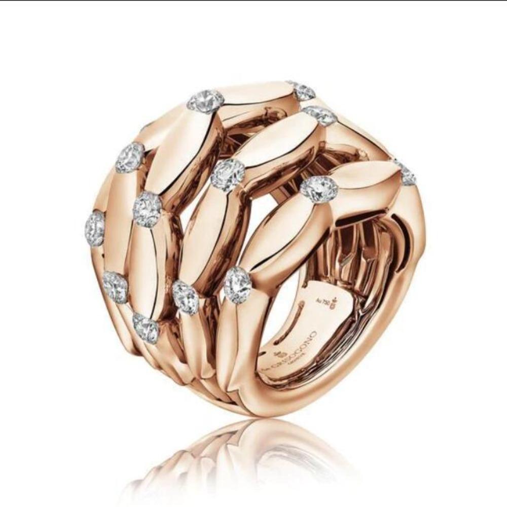 Gorgeous Luxury Rings for Women Wedding Engagement Accessories Unique Female Ring Fashion Jewelry Gifts