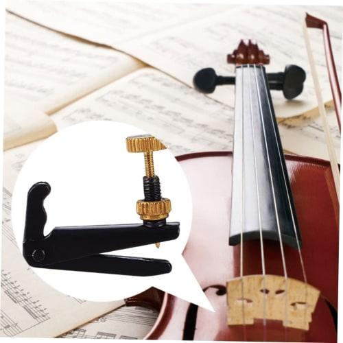 STOBOK 4-Piece Violin Tuner, String Adjuster, Metal Tuner with High-Precision Screws for Easy Adjustment, Anti-Slip Design