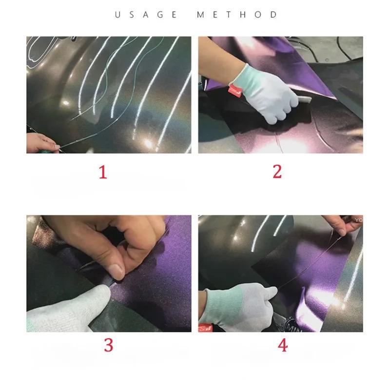 5/10/50M Vinyl Wrap Řezací páska se škrabkou Auto Sticker Detail okraje Páska Design Line Nástroj pro automatické tvarování pro fólii Wrap Tape